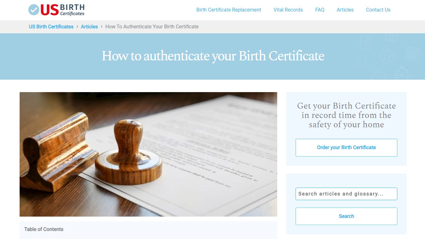 How to Authenticate your Birth Certificate - US Birth Certificates